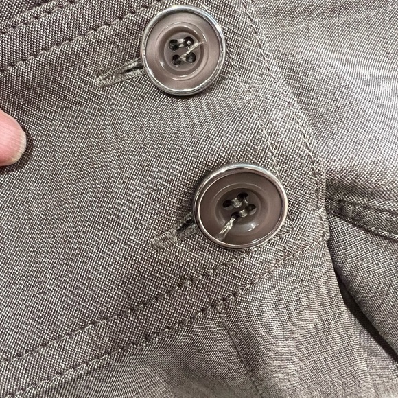 ST JOHN High Waist Belted Tailored Workwear Academia Gray Trousers Sz 8 - Picture 6 of 7